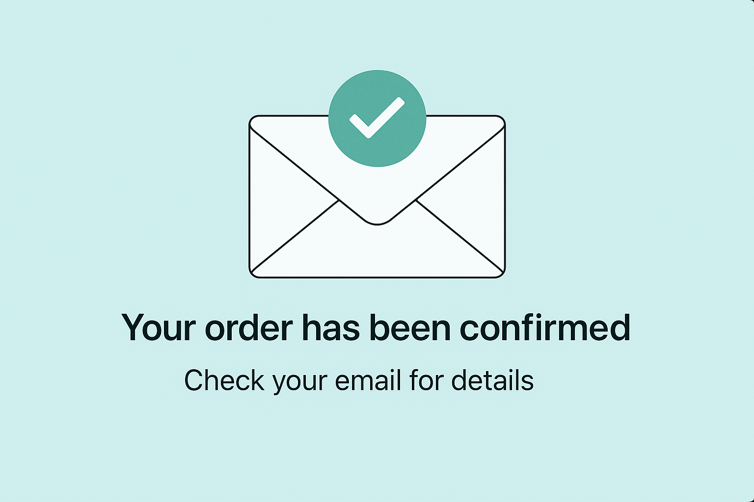 Order confirmation illustration